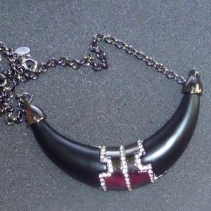 Kara Ross Horn Crystals Collar Necklace NWT